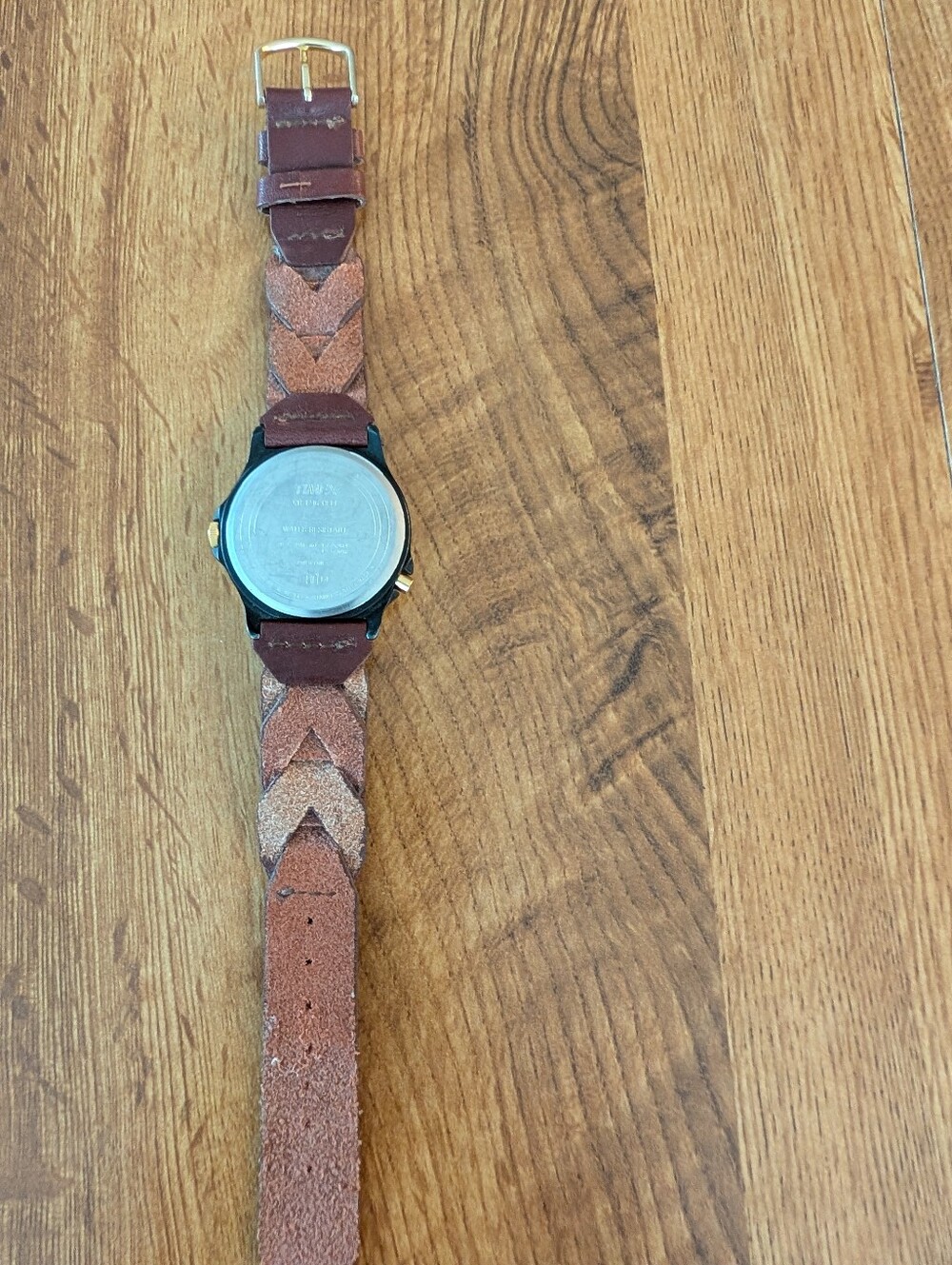 Vintage Mens Timex Watch Brown Leather Band - Picture 3 of 14